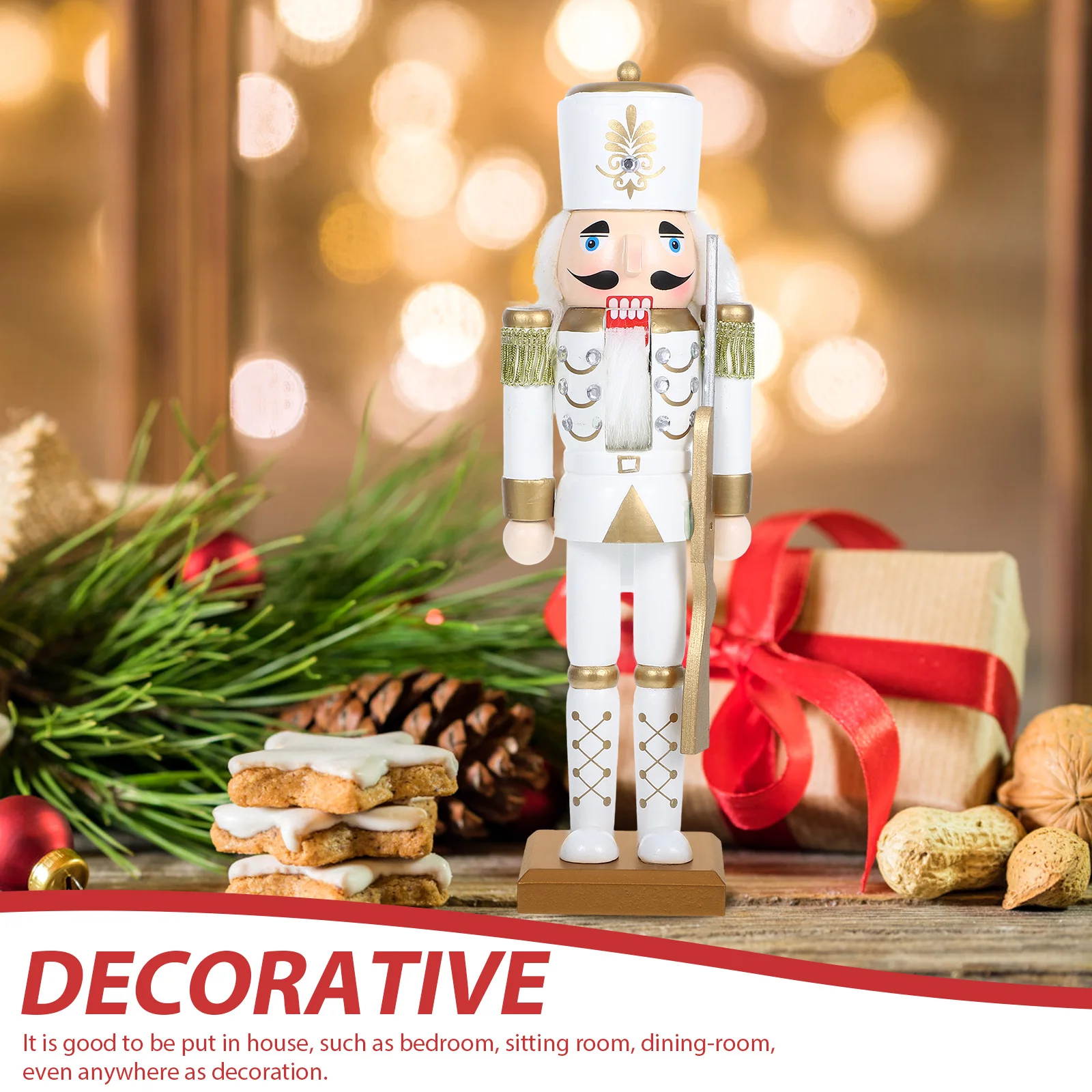 Nutcracker Ornament Soldier Vintage Figures Decorative Nutcrackers Statue Figurine Miniature Figurines Halloween Man