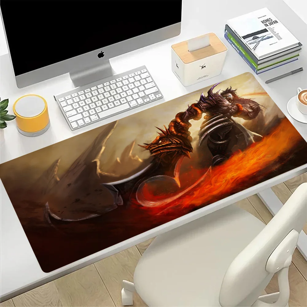 League of Legends Tryere แผ่นรองเมาส์ขนาดใหญ่ Gaming Mousepad PC Gamer คอมพิวเตอร์สํานักงานแผ่นรองเม้าส์ XXL แล็ปท็อปแป้นพิมพ์ Pad Pad