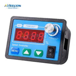 DC 6-55V 30A PWM DC Motor Governor Controller Motor Driver Speed Meter with Button+Knob Speed Control 12V 24V 36V 48V