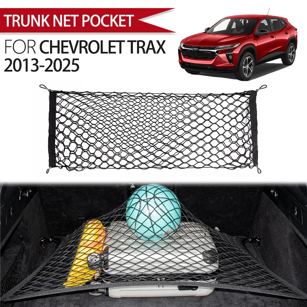 

Suitable for Chevrolet Trax 2013-2025 Cargo Net Trunk Organizer, Elastic Mesh Storage Net Car Accessories Storage Belt Hook