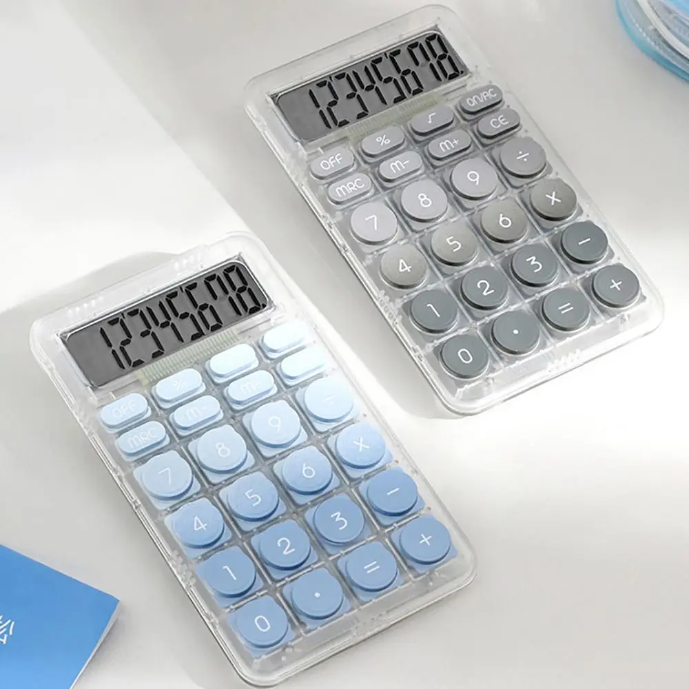 Creative 8-digit Candy Color Calculator Cartoon Keyboard Calculator Cute Student Stationery Portable Office School Supplies