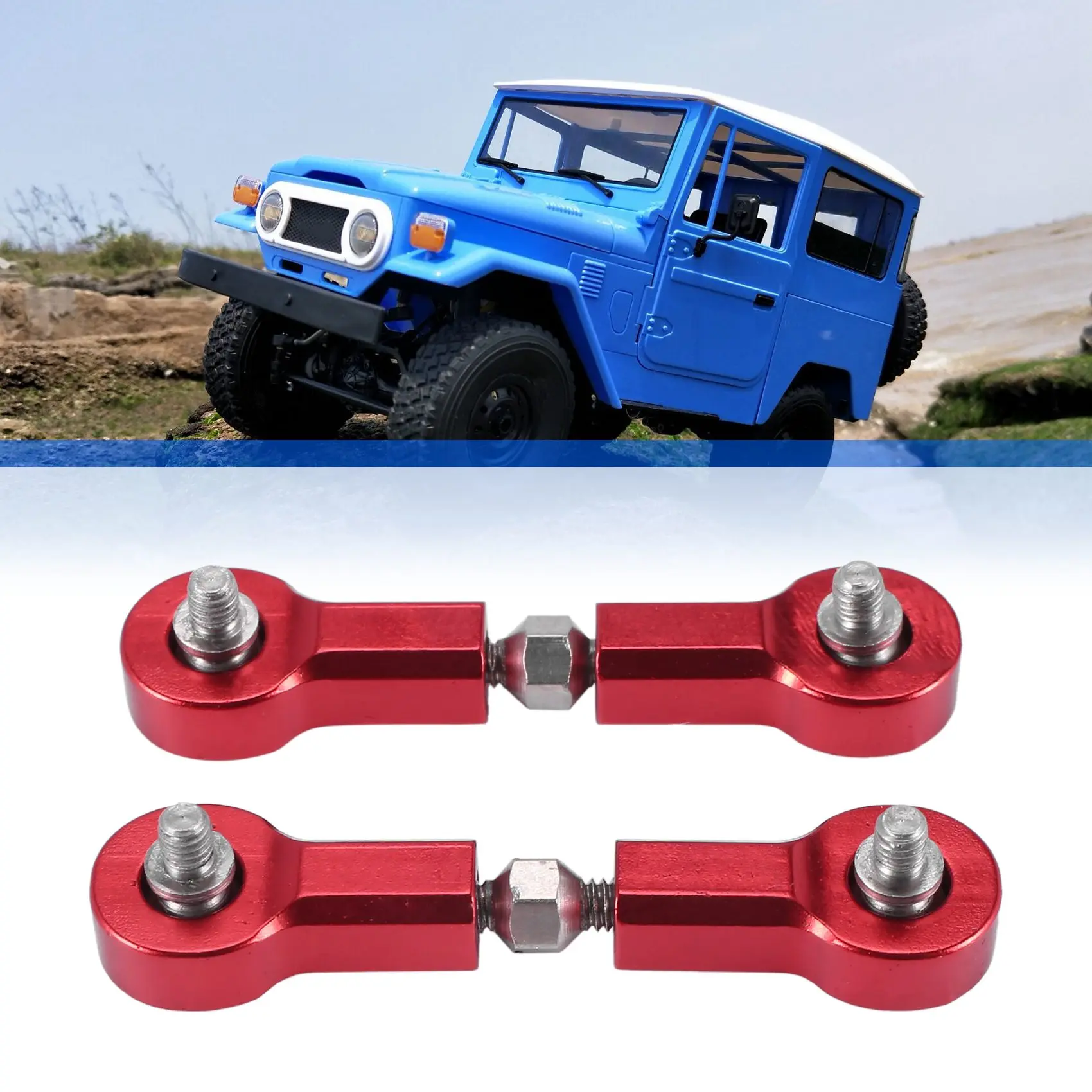 BAAA-Copa de dirección de metal Brazo oscilante superior inferior Asiento Bloque de giro deslizante de dirección para piezas de actualización de coche WPL D12 1/10 RC, 1