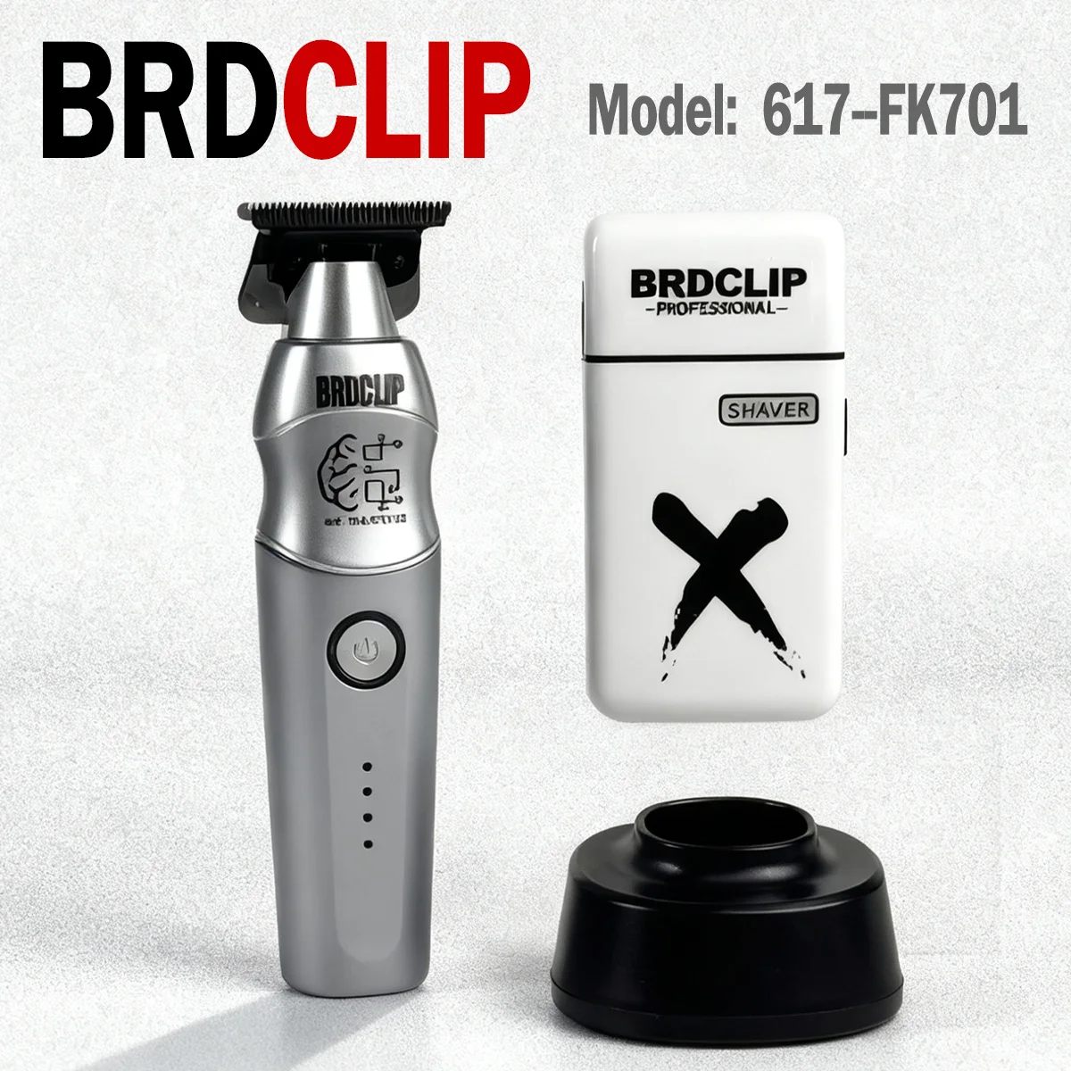 

Professional BRDCLIP TF-617 FK701 Zinc Alloy Body DLC Blade Salon Home Beard Sideburns Trimmer Men's Hair Clipper Trimmer Shaver