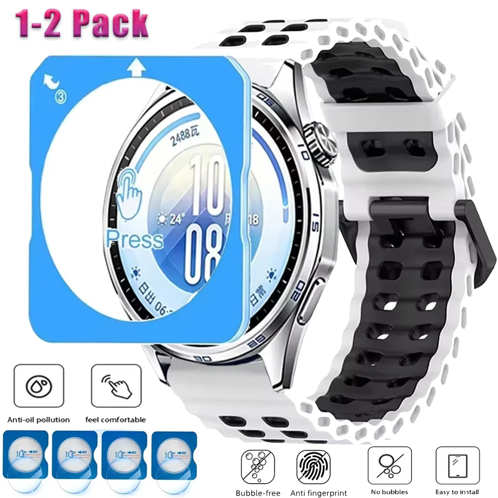 Easy To Install HD Tempered Glass for Huawei Watch GT7-6 Pro Pro 46mm Screen Protectors Films For Huawei Watch GT7-GT6-GT5 41mm