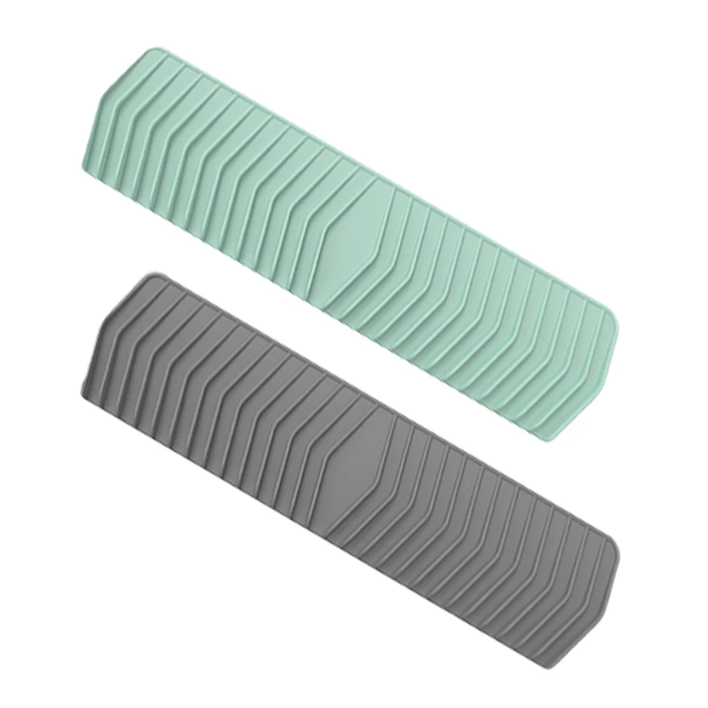 

2Pcs Silicone Soap Dish Self Draining Tray Stylish Bathroom Kitchen Sink Holder Multifunctional Earrings Sponge Storage