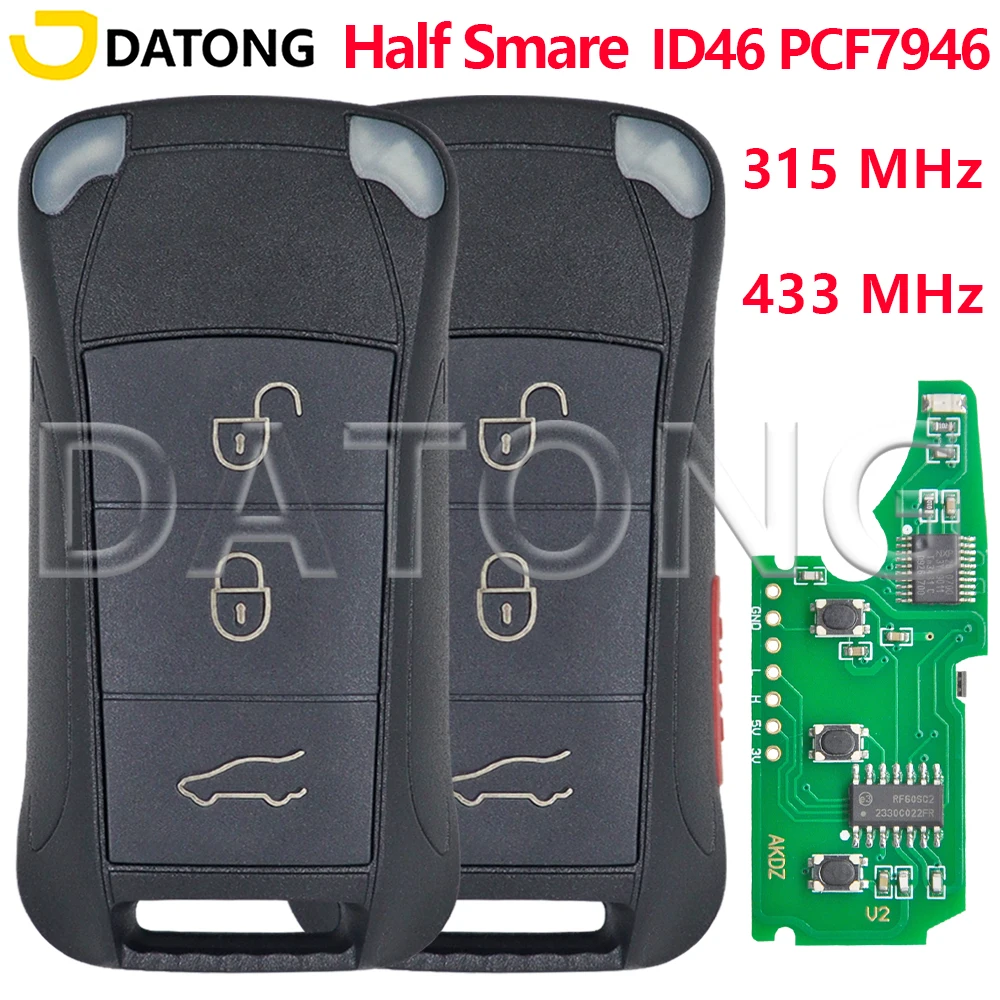 

Автомобильный ключ-брелок Datong World 315 433 МГц ID46 PCF7946 для Porsche Cayenne GTS 2004-2011