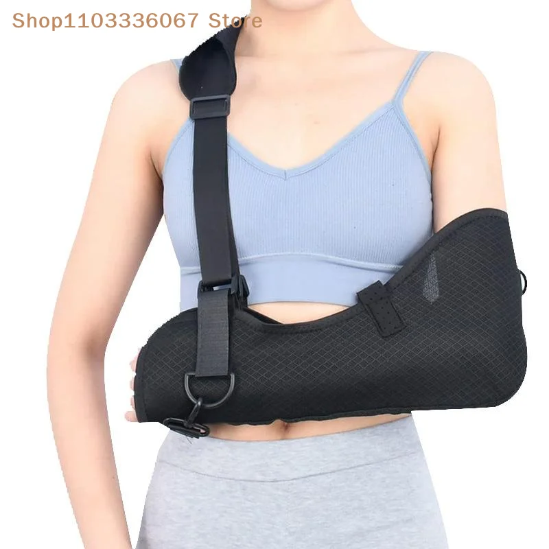 【HLS】Universal Adjustable Post-Surgery Shoulder Sling Breathable Mesh Arm Brace for Left Right Arm  Support