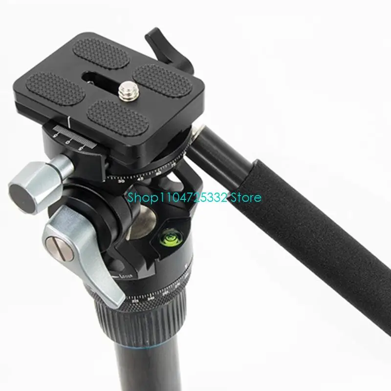 P5EA MINI TRUPOD FILID PAN HEAD مع لوحة إطلاق ARCA السريعة ومقبض 137 مم لكاميرات الفيديو