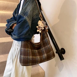 Simple Casual Commuting Storage Bags Classic Fashion New Versatile Women's Retro Plaid Single Shoulder Crossbody Bags