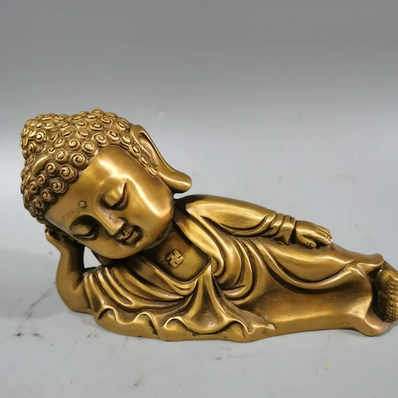 

Brass Buddha Statue Full Body Statue Buddhist Buddha Hall Sakyamuni Sculpture Home Decoration Buddha Statue