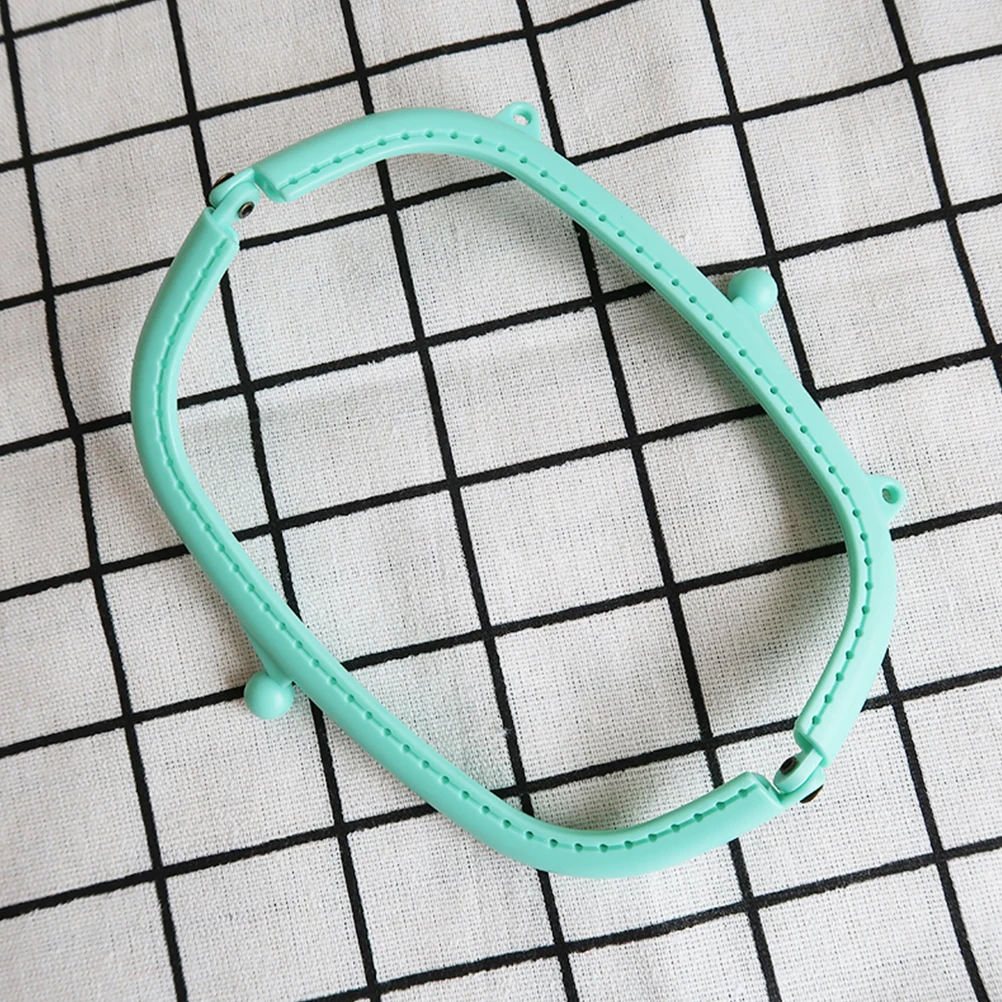 

Candy Color Semicircular Sky Blue Plastic Purse Frame Arc Clasp Lock Handbag Accessories DIY Purse Making Accessories