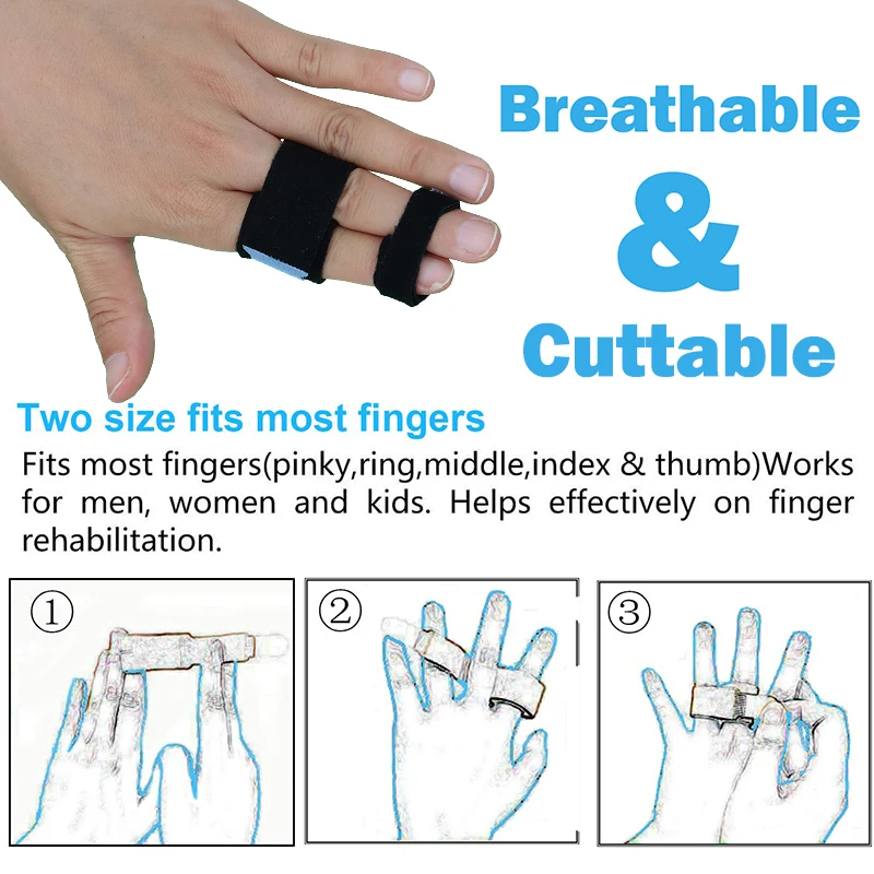 Pexmen 1/2/5/10/100Pcs Finger Buddy Wraps Broken Jammed Swollen Finger or Dislocated Joint Finger Splints hammertoe Straightener