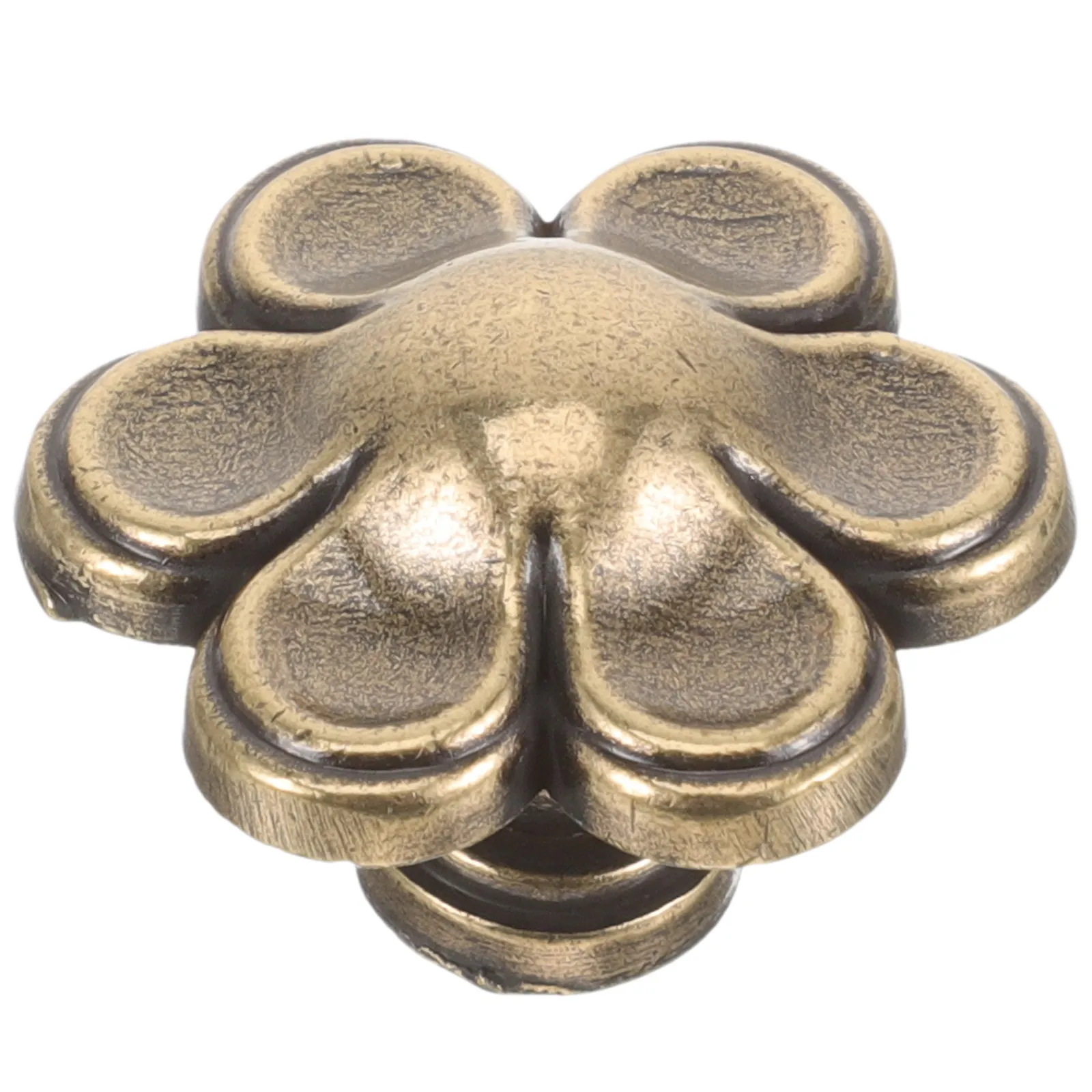 Vintage Flower Shape Cabinet Knob Single Hole Dresser Drawer Pull Decorative Handle Kitchen Cupboard Closet Use