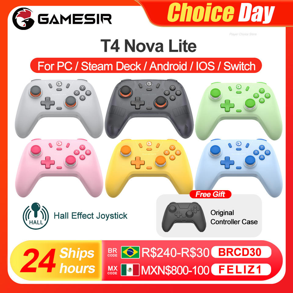 Gamesir Nintendo Switch Controller Gamepads PC Nova Lite Controle for Steam Android iOS Phone Bluetooth Hall Effective Joystick