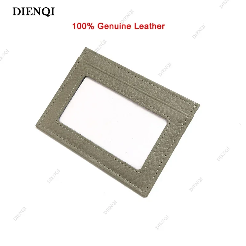 Titular do cartão de crédito de couro genuíno fino minimalista carteira pequena titular do cartão das mulheres dos homens carteira feminina clipes de cartão de luxo