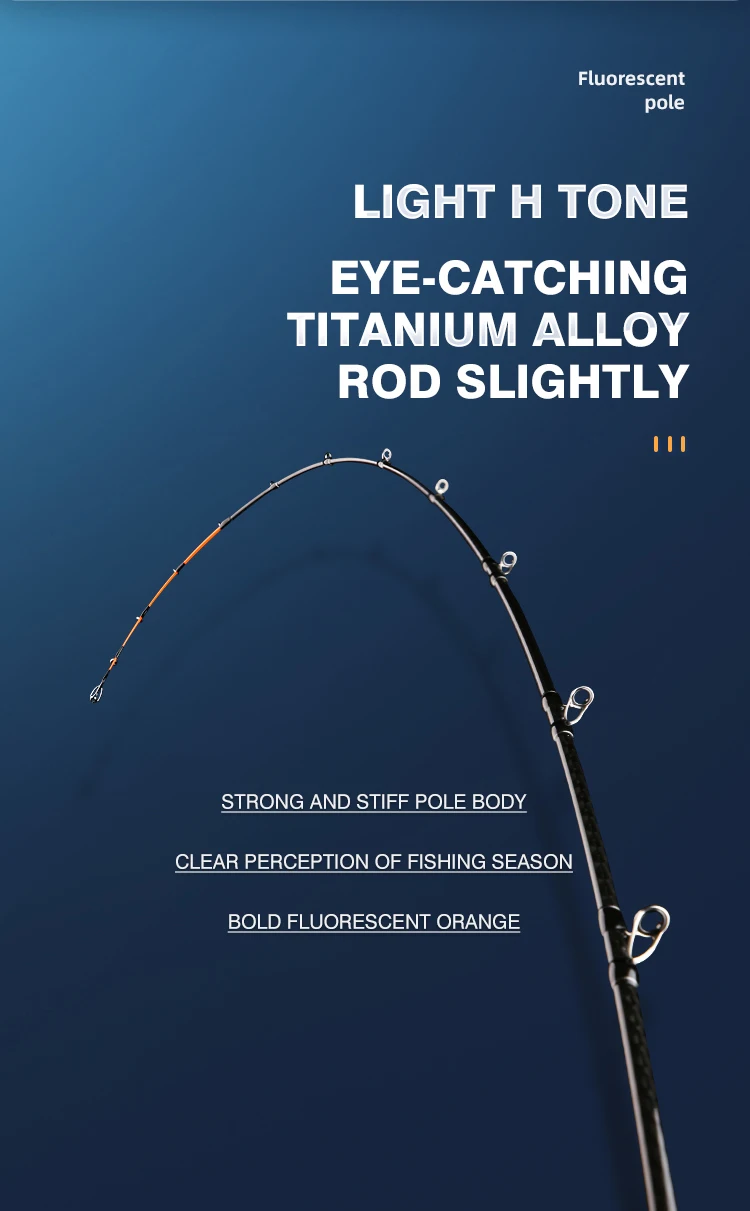 ROLLFISH Titanspitze Octopus Squid Cuttle Angelrute 1,75 m/5,74 ft Action 8:2 Carbon Fiber Casting Salzwasser Boot Jiggingrute – Detail 15