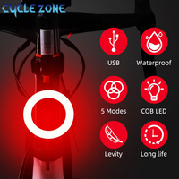 Bicycle Taillight Multi Lighting Modes USB Rechargeable Led Bike Light Flash Tail Rear Lights for Mtb Bike Seatpost