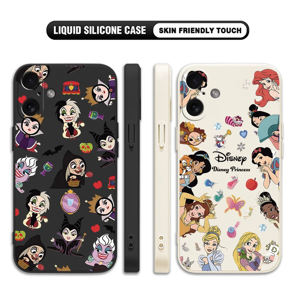 Cute Evils Queens Disneys Princess Phone Case for vivo Y28 Y100 Y36 Y02s Y16 Y35 Y22s Y02 Y72 Y76 Y21 Y15s Y20 Y51 4G 5G Cover