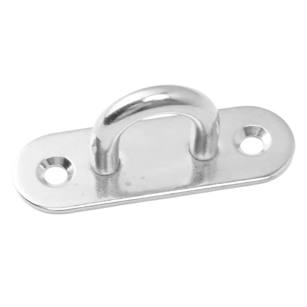 7Pcs Set Stainless Steel Horse Tie Ring Half Round Ring Eye Bolts Horse Safety Accessory Durable Safe Tie