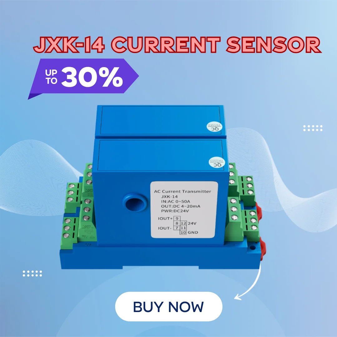 8mm 12mm AC/DC Open loop Hall Current sensor20A 30A 50A 100A to 4-20mA 0-10V RS485 Hole Hall Effect AC/DC Current Transducer
