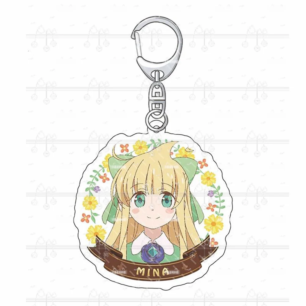 6cm Charm Anime Fans Gifts HD Character Cheat Kusushi no Slow Life Acrylic Keychain Cartoon Pendant Ornament Series