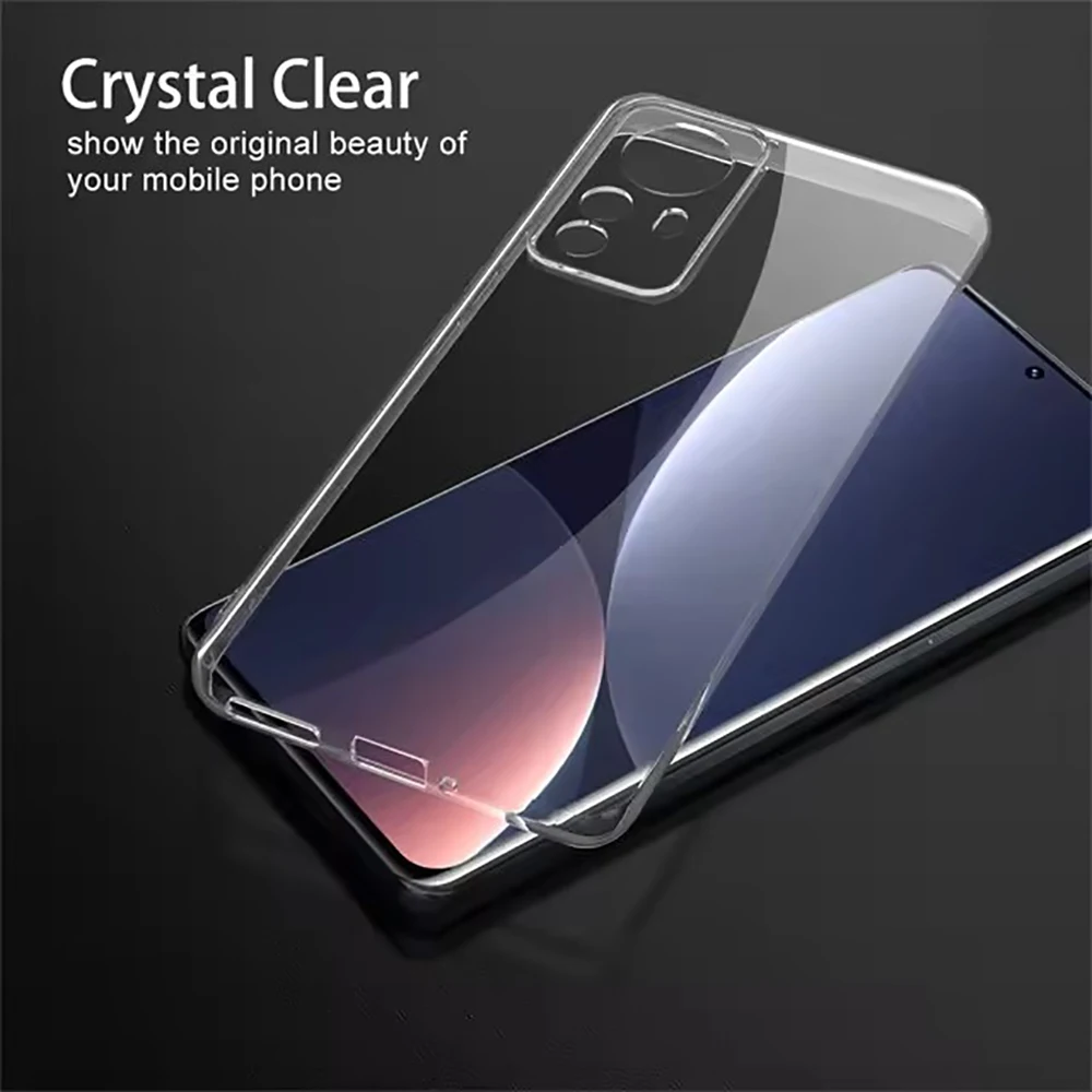 Klare Silikon-weiche Handyhülle für Xiaomi Mi 12 12s 12x Mi 12 lite Mi 12 12T Pro Ultradünne, klare Rückseite – Detail 6