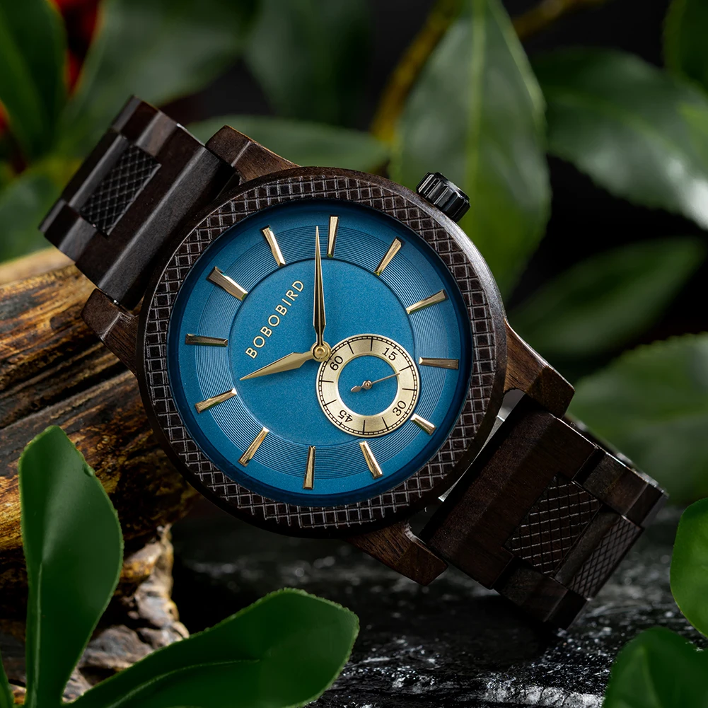 BOBOBIRD – montre en bois pour hommes, Top mode décontracté, montre-bracelet à Quartz avec Logo personnalisé gravé, boîte en bois, cadeau idéal, nouvelle collection 2023