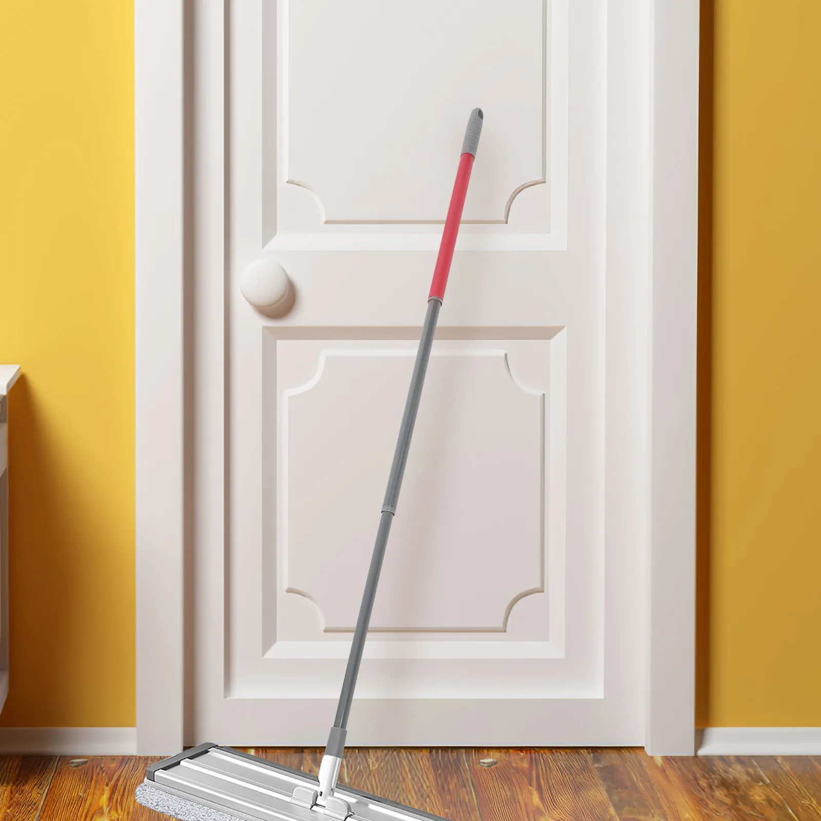 

Adjustable Mop Pole Replacement Heavy Duty Iron Mop Handle for Floor Cleaning Compatible with Various Broom Heads Extension Pole