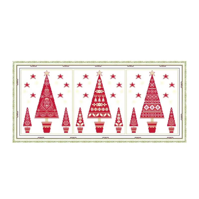 

Christmas tree cross stitch kit 14ct 11ct pre stamped canvas cross stitching embroidery DIY handmade needlework