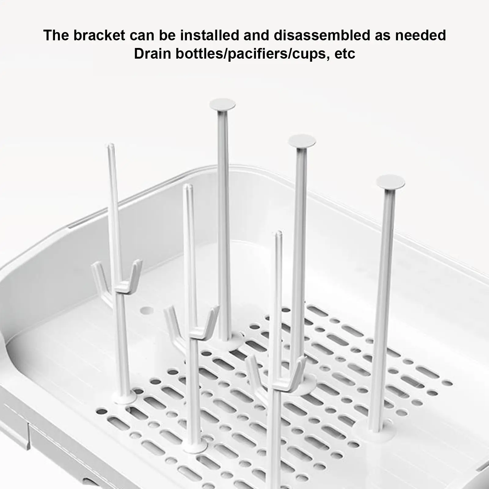 아기 병 건조 랙 아기 병 조리대 건조 랙 방진 병 보관 방진 휴대용 아기 병 보관 상자