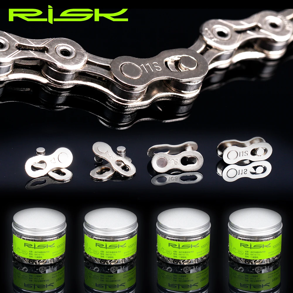 RISK Bike Chain Quick Link MTB Road Bike Chain Missing Quick Connector Connecting Master Link  for 6 7 8 9 10 11 12S Speed Chain