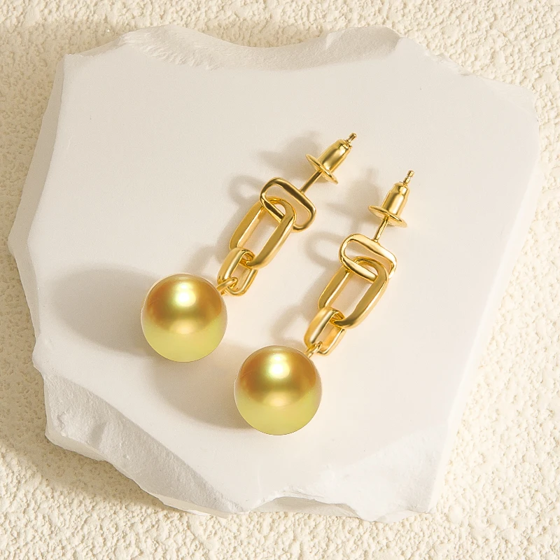  ﻿ ﻿ YYSuniee Solid 925 Sterling Silver Bead Drop Earrings, Sterling Silver 18K Gold Plated Dangle Earrings for Women