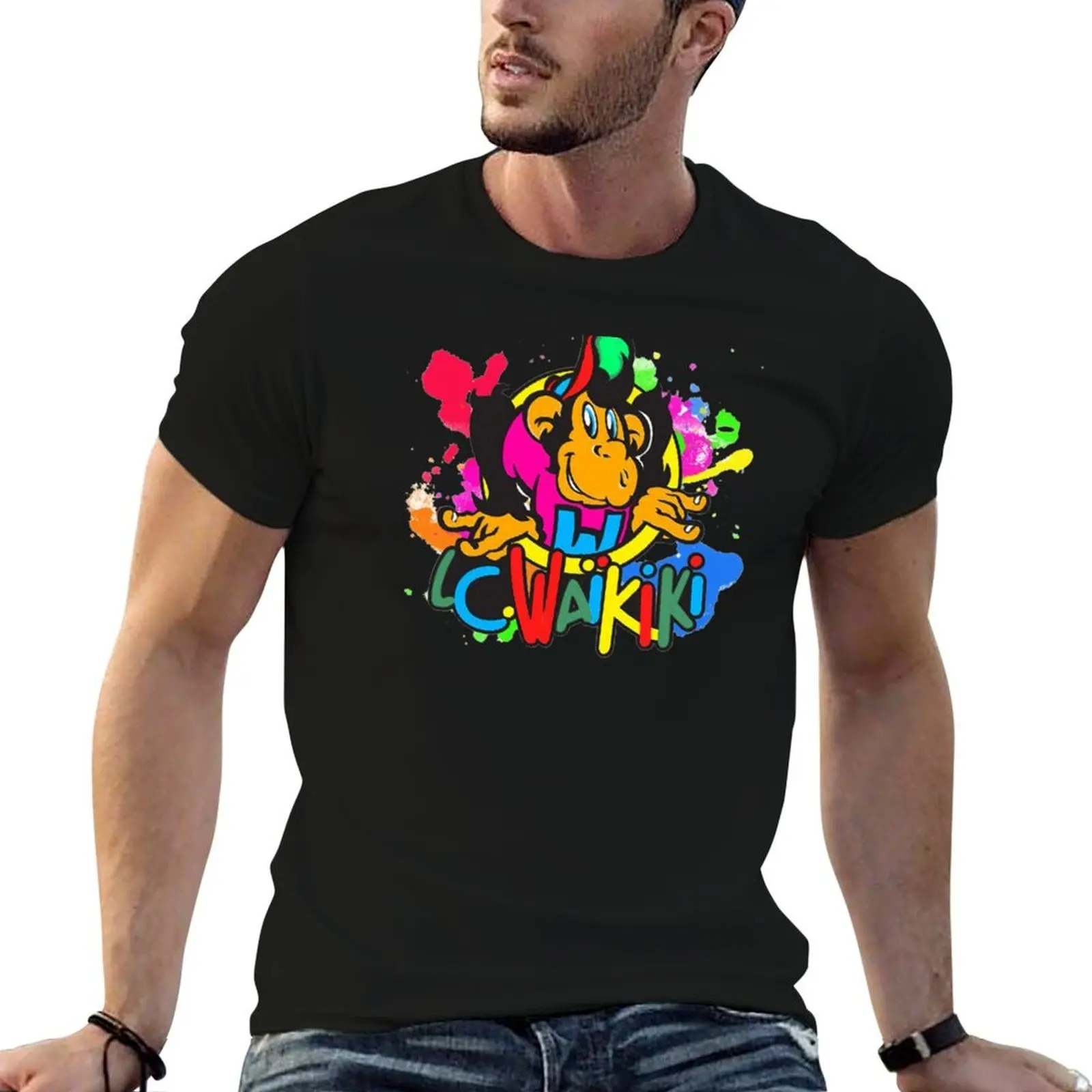 Colorful Waikiki T-Shirt man t shirt luxury man t shirt cotton t shirt man casual T-shirt