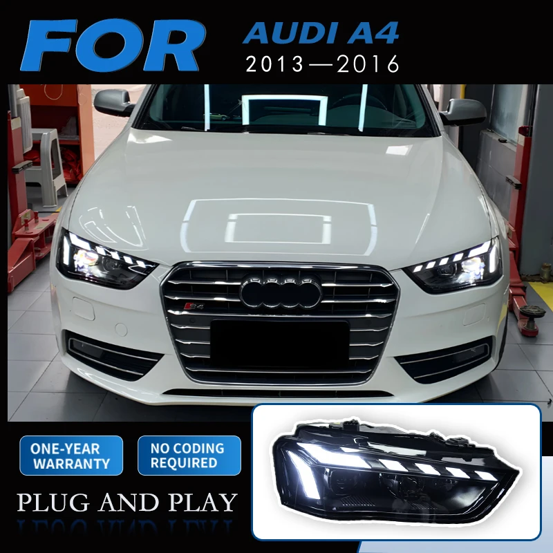 

Car Styling Headlights for AUDI A4 LED Headlight 2013-2016 Type Head Lamp DRL Signal Projector Lens Automotive Accessories