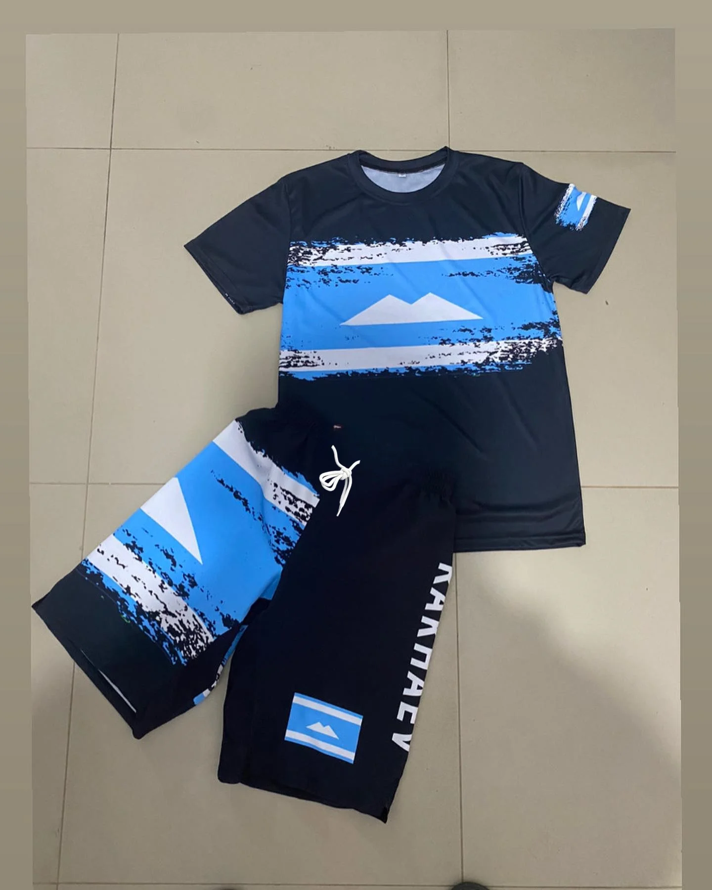 

2025 MMA Fighter Training Short Sleeve T-shirt & Shorts Men Women's Loose Breathable Quick Drying Sweat Absorbing Sports Set