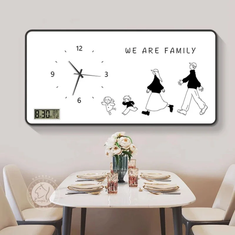 Living Room Design Wall Clock Aesthetic Bathroom Luxury Items Wall Clock Large Modern Orologi Da Parete Home Decor