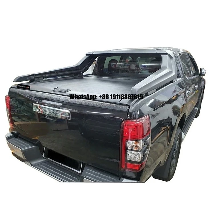 

Hot Selling Aluminium Roller Lid Pickup Truck Top Retractable Roll up Tonneau Cover for Nissan Navara NP300 Double Cab