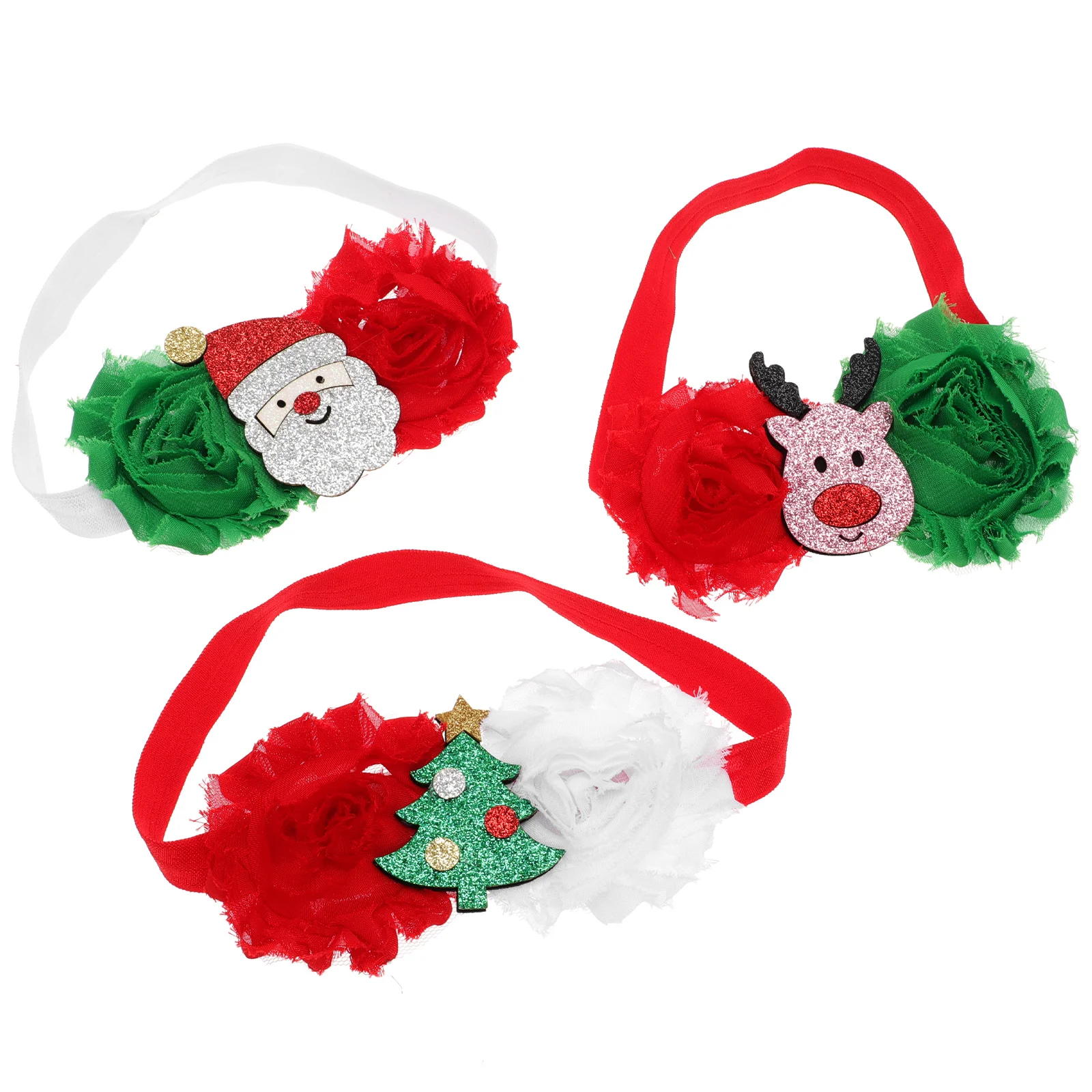 

3 Pcs 's Hairband Cover Accessories Decorations Newborn Headbands Cotton Bow Girl Christmas for s