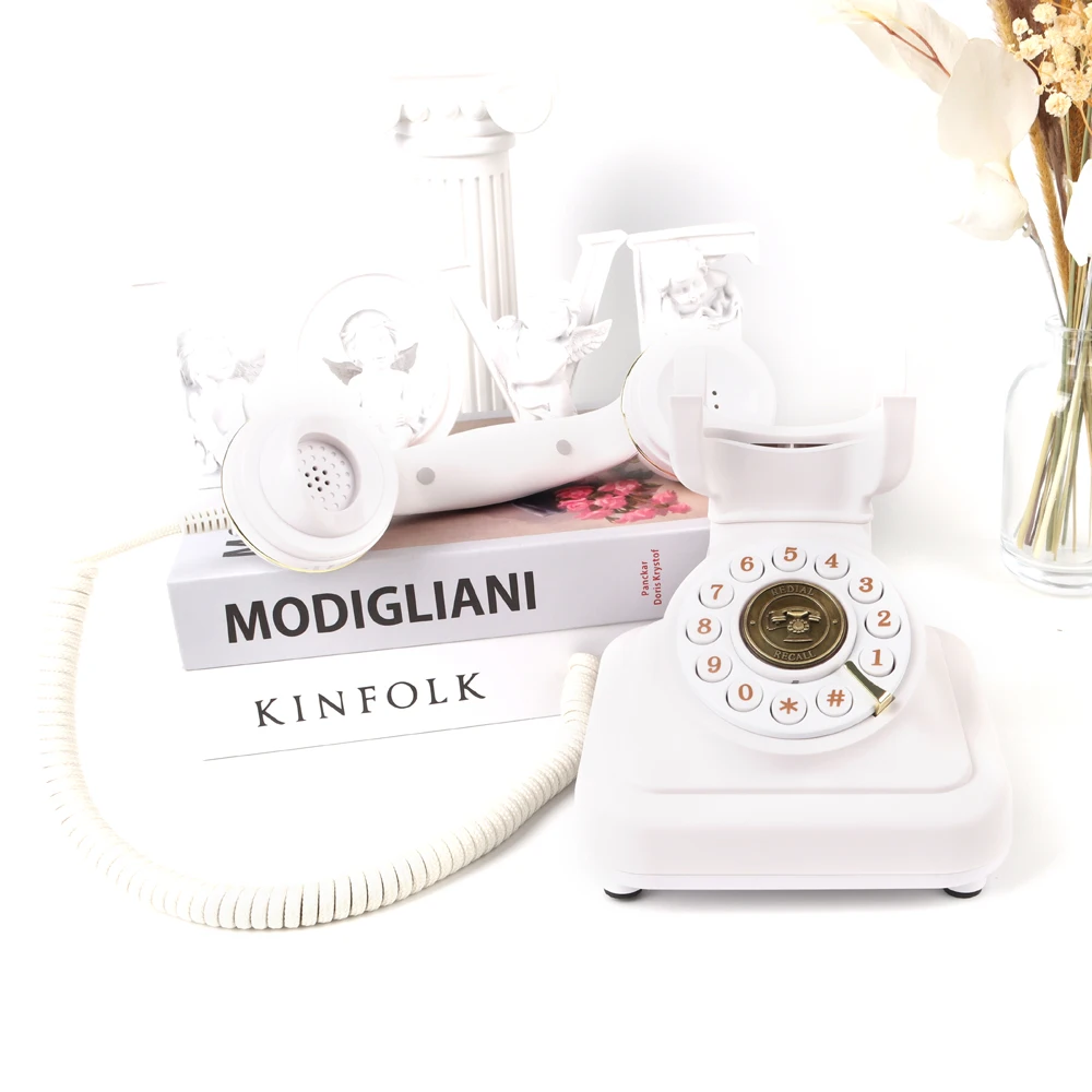 High Quality Antique Audio Guestbook Custom Wholesale Made Wedding Decoration Telephone Message Recording Confession Voicemail