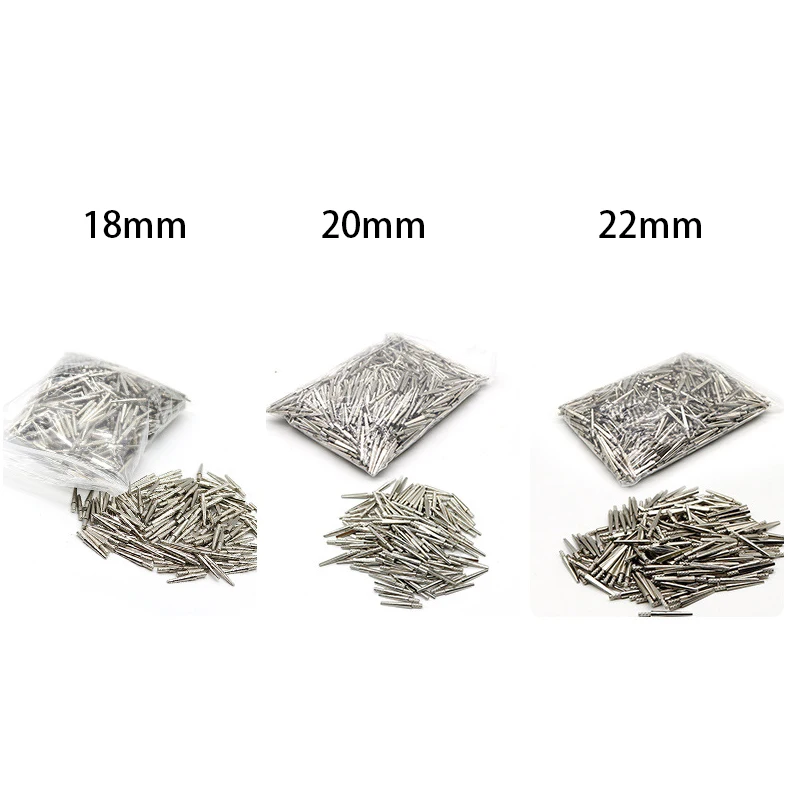 1000Pcs Dental Lab Zinc Alloy Dowel Pins Dental Mold Implants Single Nails For Die Model Work Laboratory Material 22mm/20mm/18mm