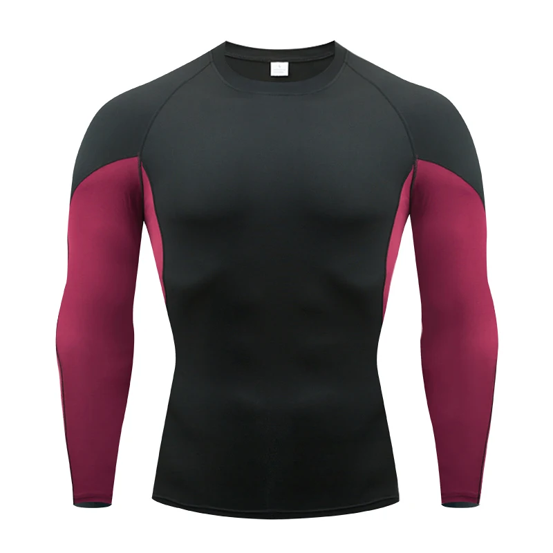 Brand Compression Shirt Men Rashgard Fitness Long Sleeve Running Shirt Man Gym Under T Shirt Football Jersey Sportswear Tights