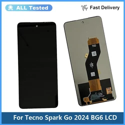 6.6'' For Tecno Spark Go 2024 BG6 LCD Display Touch Screen Replacement Digitizer Assembly For Tecno Spark Go 2024 BG6 LCD Sensor