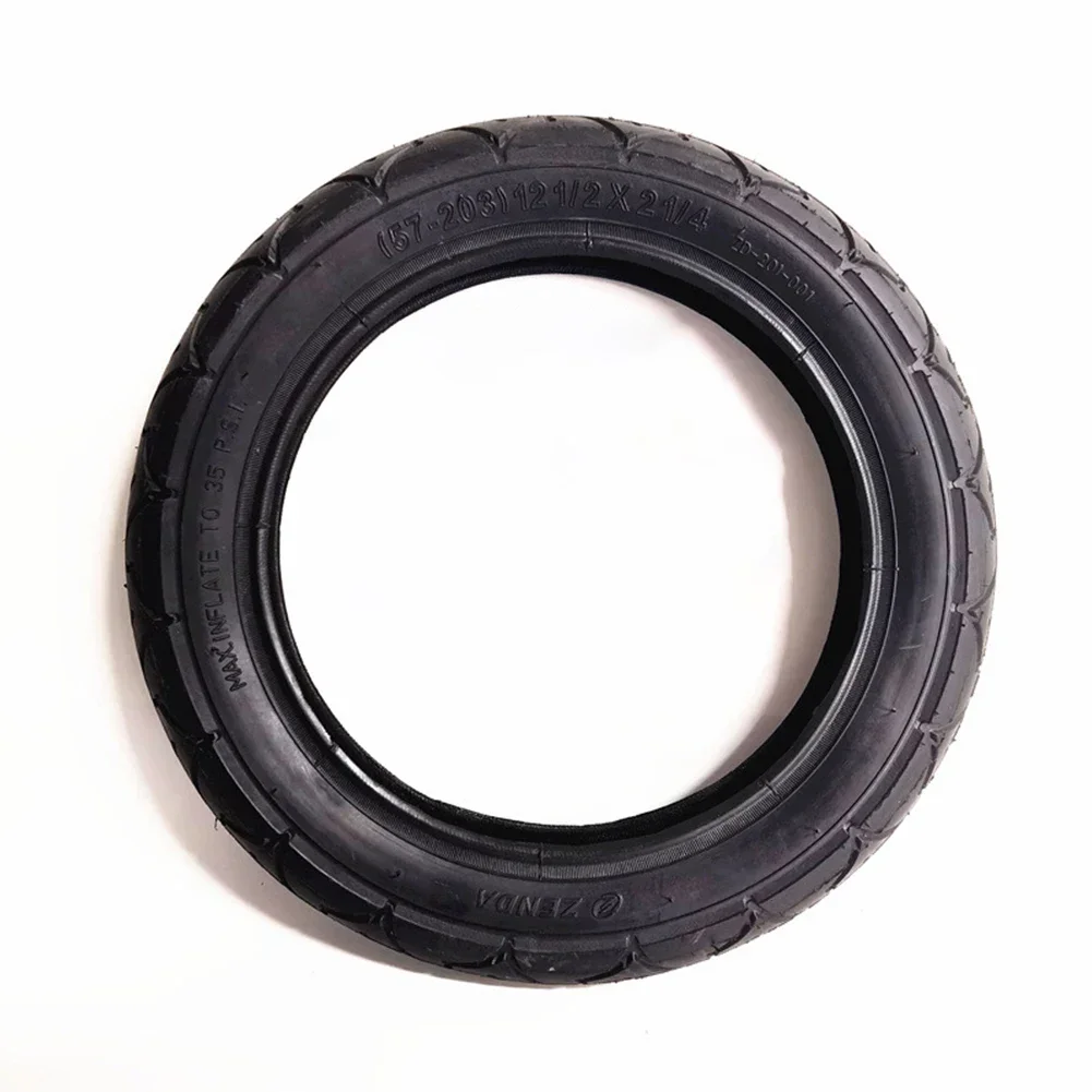 12 1/2x2 1/4(57-203) Tyre Inner Tube Fits Baby Carriage Wheelbarrow Scooter Wearproof Rubber Push Chair Outer Tire Replace Parts
