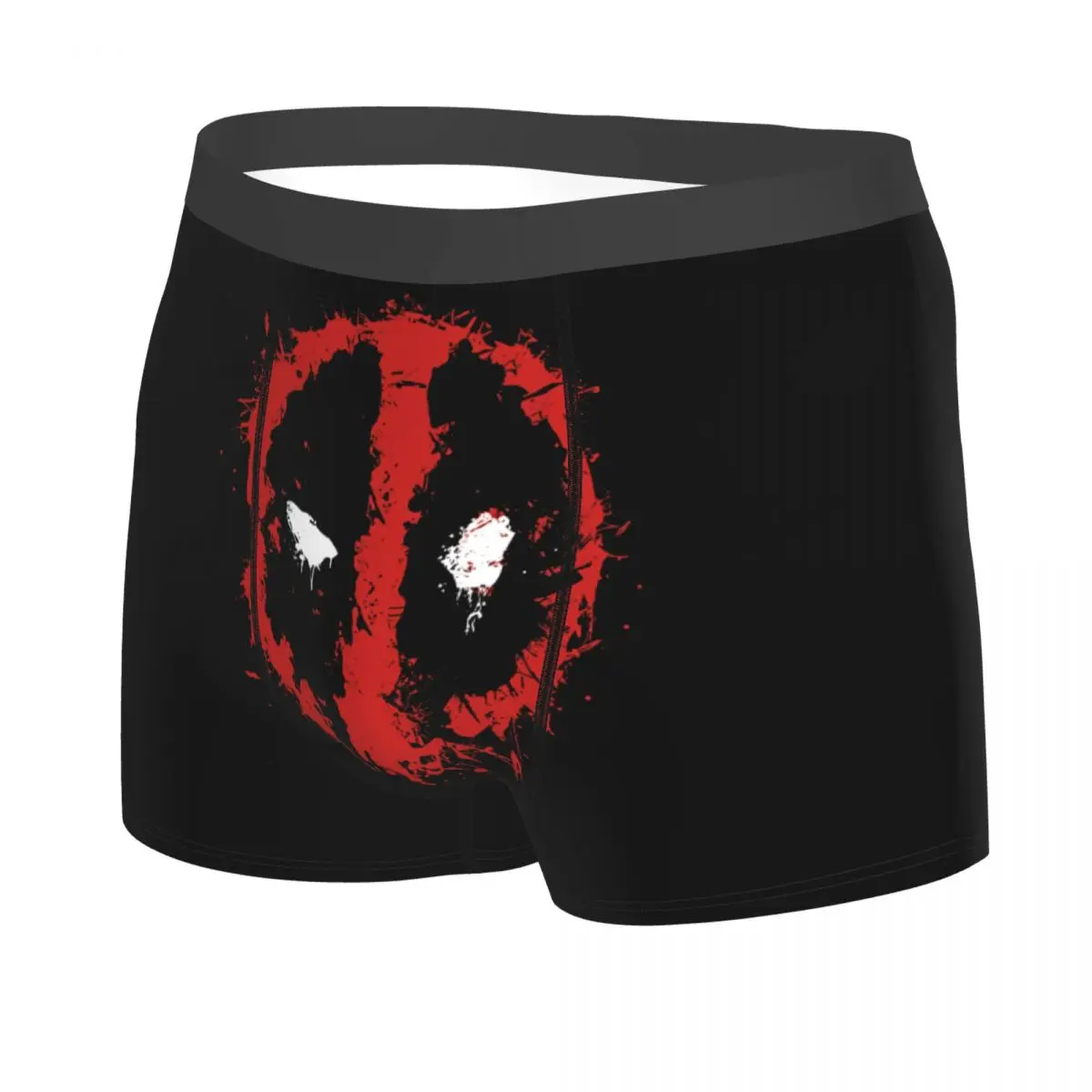 Cool Custom Printed Deadpool Boxers Shorts Panties Men\'s Underpants Stretch Briefs Underwear