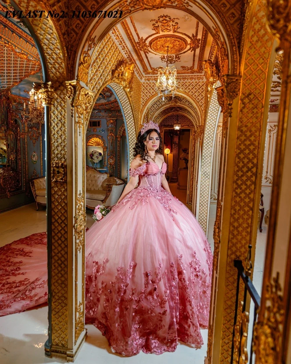 Angelsbridep Customized Pink Ball Gown Quinceanera Dresses 2025 Beading With Cape Corset Birthday Party Gown Vestido De 15 Años