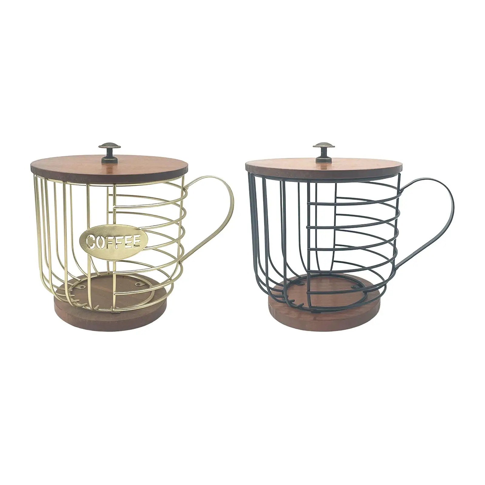 

Espresso Pod Holder Large Capacity Iron Freestanding Store 25 52mm Coffee Capsules Coffee Pod Basket for Family Cafes Counter