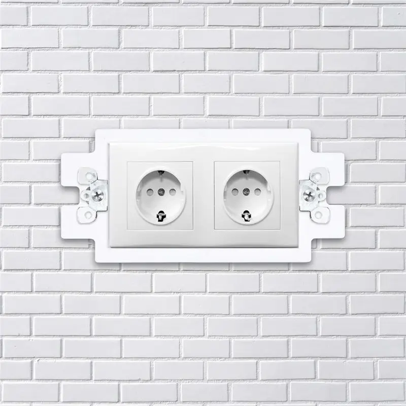 ●6 Pcs Box Extender Electrical Outlet Box Extender With 12Pcs Screws 1 Gang Switch Unit Receptacle Extender