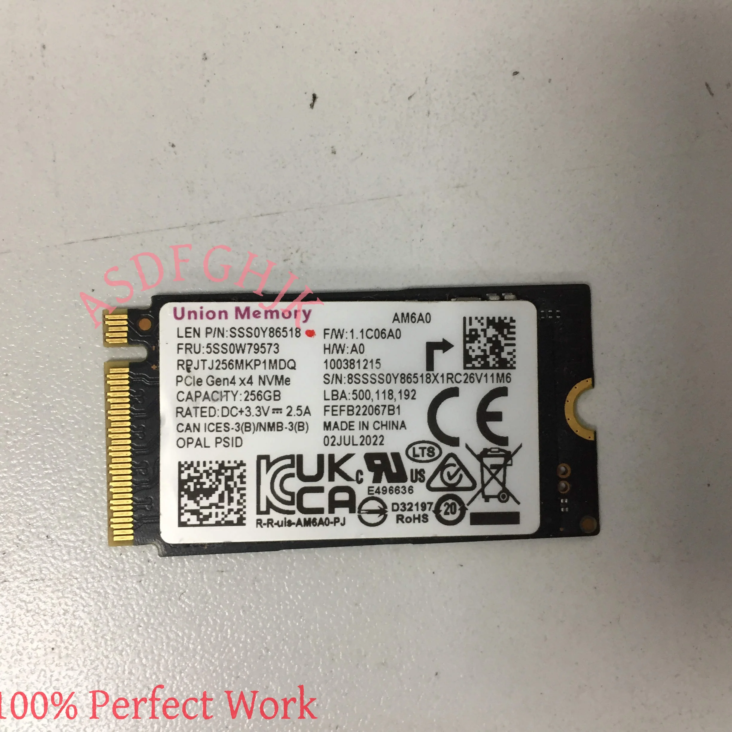For Lenovo ThinkPad L14 Gen 4 L15 Solid State Drive SSD 5SS0W79573, 100% Tested Fast , Freeing Shipping
