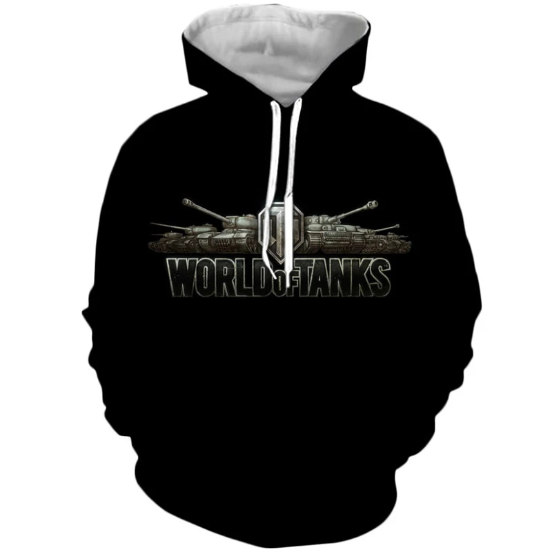 World Of Tanks Game 3D Print Hoodies Men Women Fashion Streetwear Oversized Sweatshirts Hoodie Male Pullovers Tracksuit Clothing