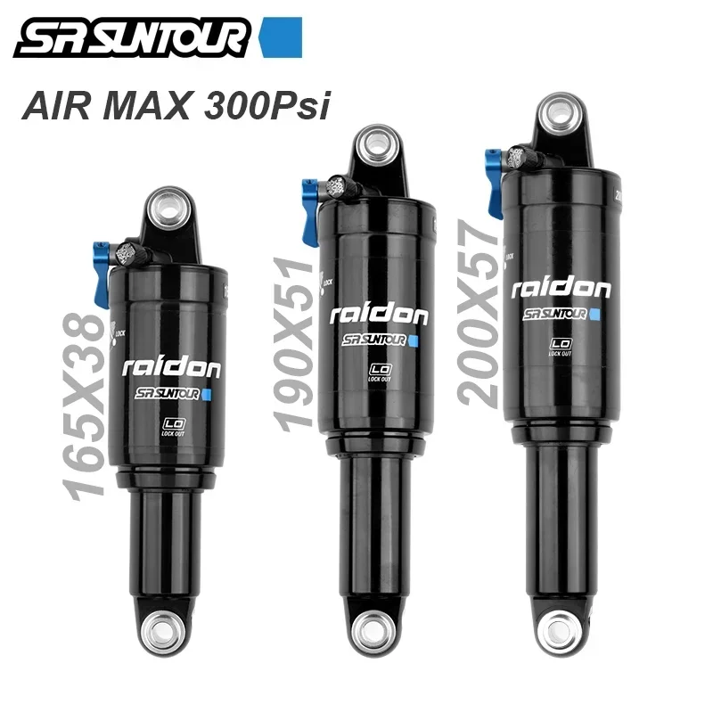 SR SUNTOUR MTB Mountain Bike XC Air Suspension Absorber Hydraulic Speed Lockout Bicycle Rear Shock 165mm 190mm 200mm Bike Parts